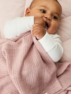 Mori Supersoft Cellular Blankets 2 Pack Pink/NEUTRAL Sale