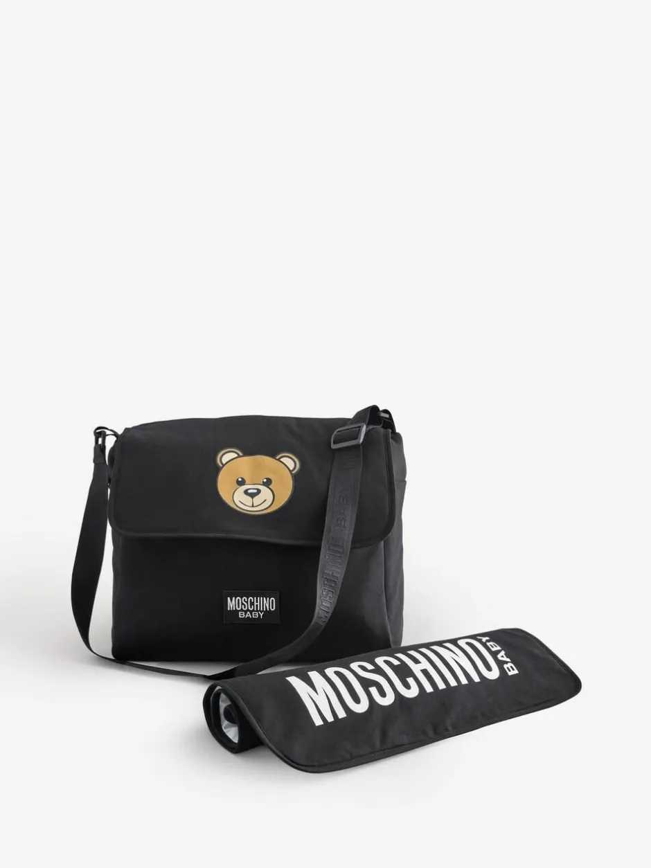 Moschino Black Logo Changing Bag Clearance