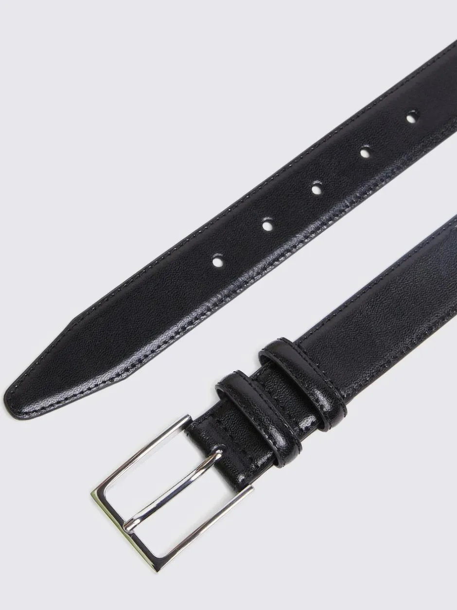 MOSS Classic Leather Belt Black Best