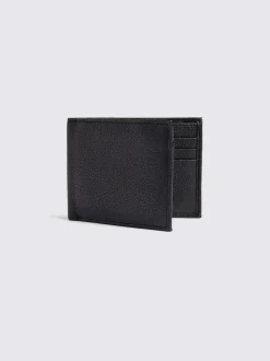 MOSS Black Grained Leather Wallet Best