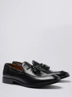 MOSS Highgate Tassel Loafers Black Clearance
