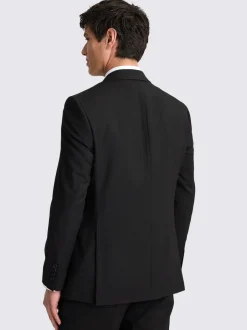 MOSS Regular Fit Stretch Suit Jacket Black Sale
