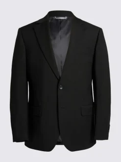 MOSS Regular Fit Stretch Suit Jacket Black Sale