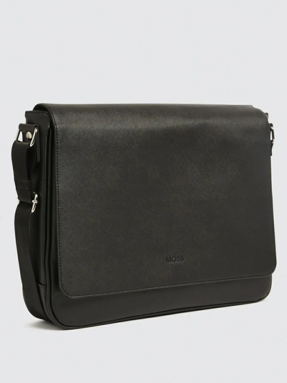 MOSS Black Saffiano Dispatch Bag Hot