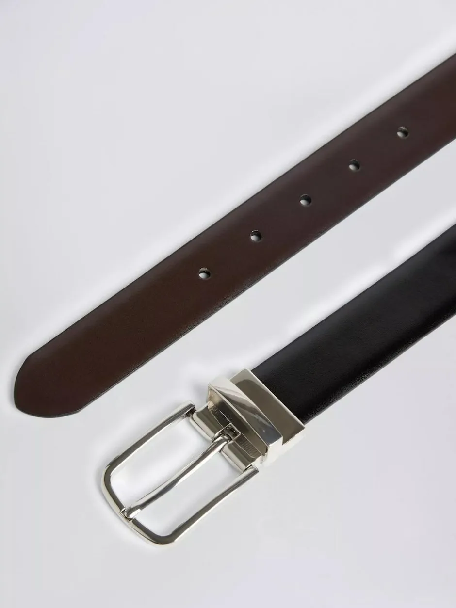MOSS Reversible Belt Black/Dark Brown