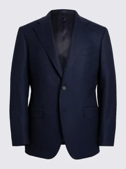 MOSS Blue Tailored Plain Italian Suit Jacket Hot