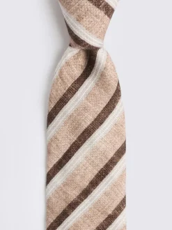 MOSS Brown Bottinelli Stripe Tie Outlet