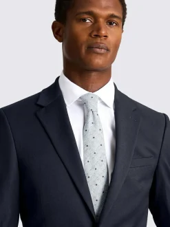 MOSS Slim Regular Fit Stretch Suit Jacket Ink New