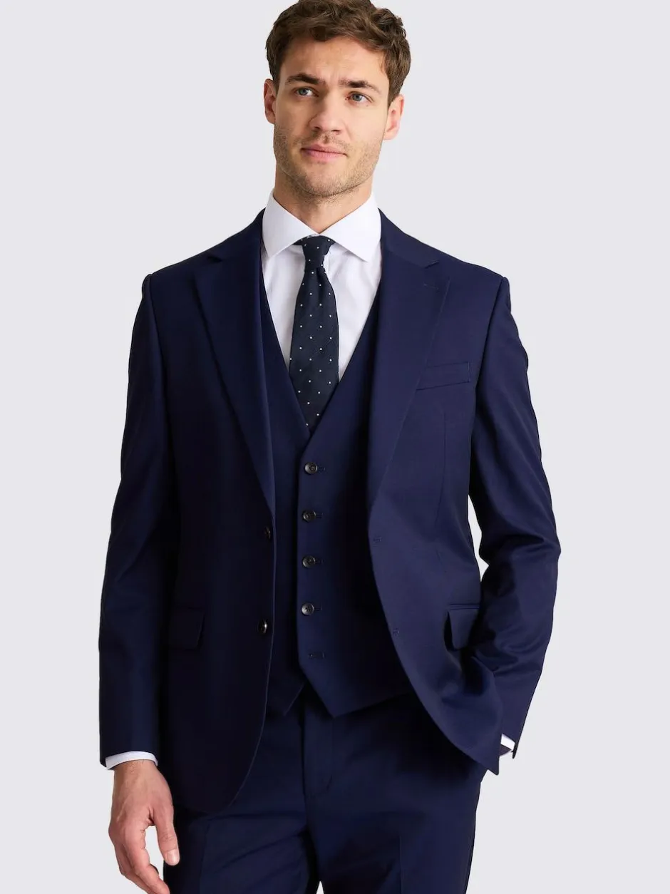 MOSS Tailored Regular Fit Stretch Suit Jacket Ink Outlet