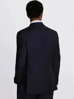 MOSS Regular Twill Suit Jacket Navy New