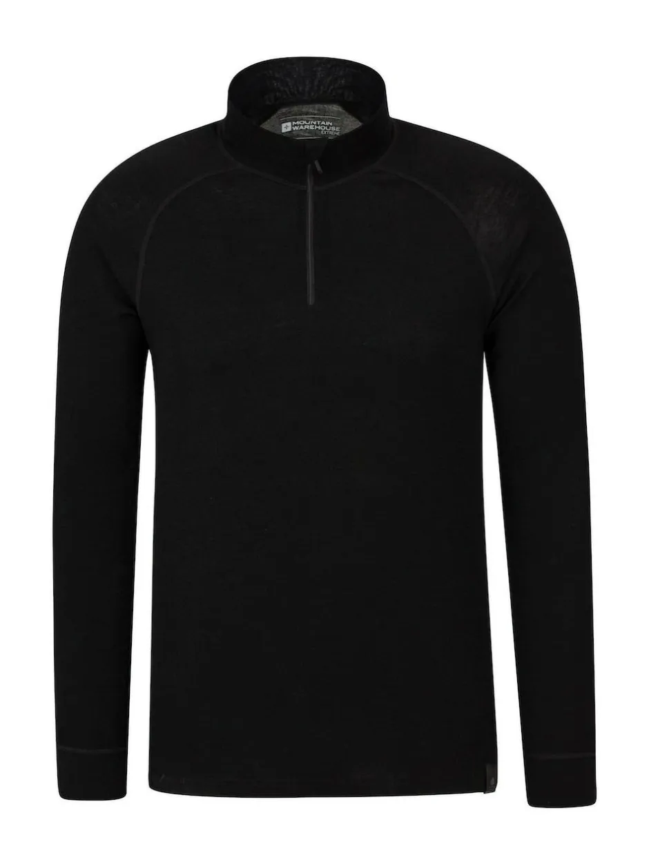 Mountain Warehouse Black Merino Multipack Thermal Top Hot