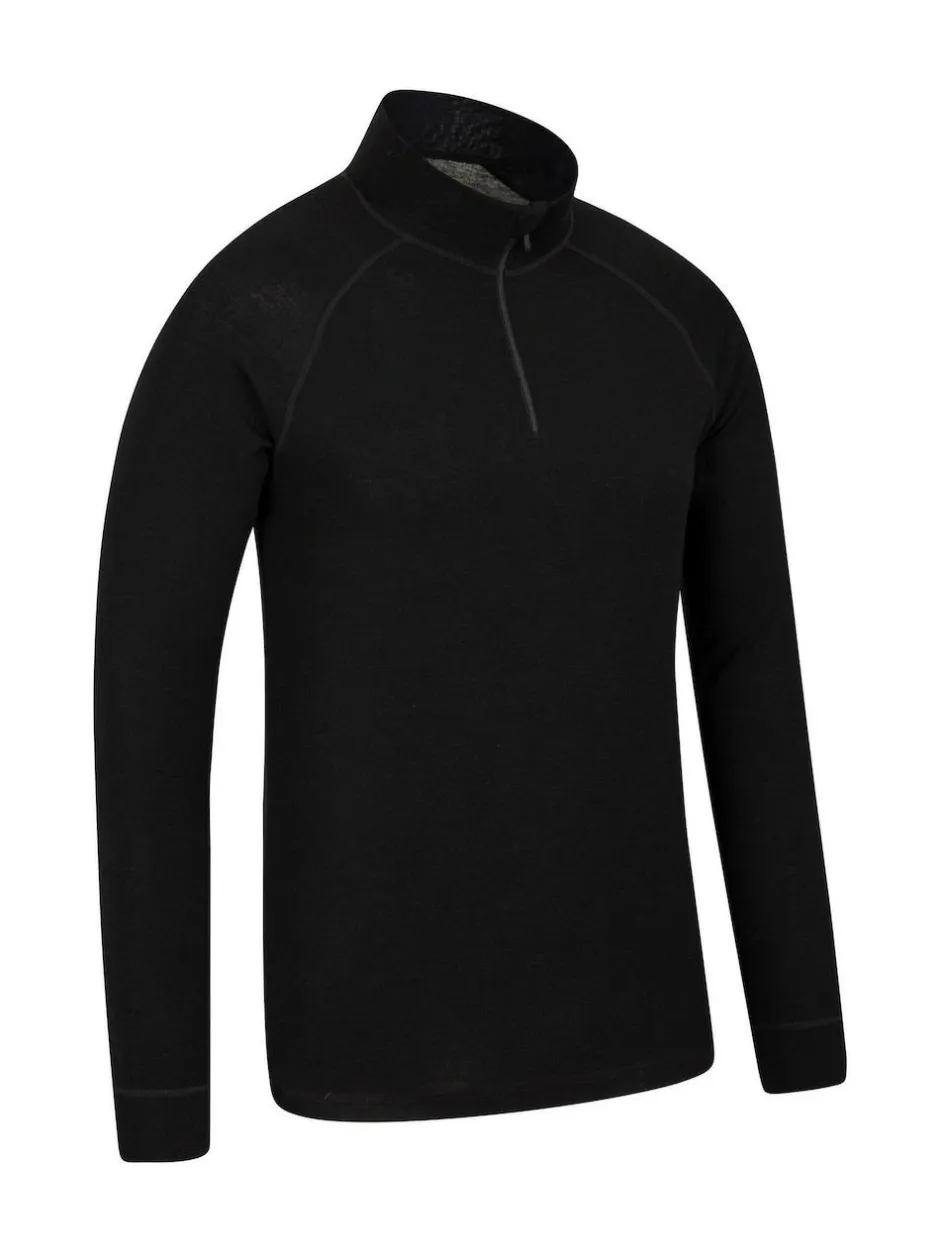 Mountain Warehouse Black Merino Multipack Thermal Top Hot