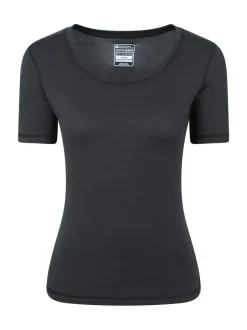 Mountain Warehouse Black Keep The Heat Short Sleeve T-Shirt Sale