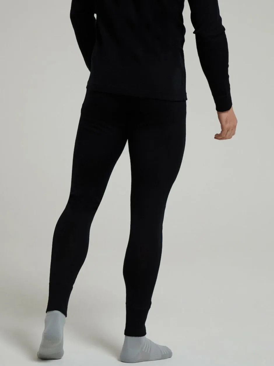 Mountain Warehouse Black Mens Merino II Thermal Baselayer Joggers Sale