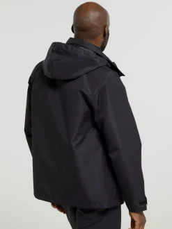 Mountain Warehouse Black Mens Fell 3-In-1 Water Resistant Jacket
