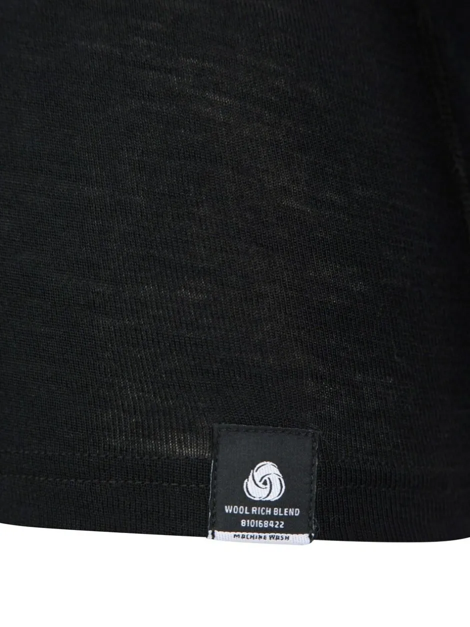 Mountain Warehouse Merino II Kids Round Neck Thermal Top Black Online