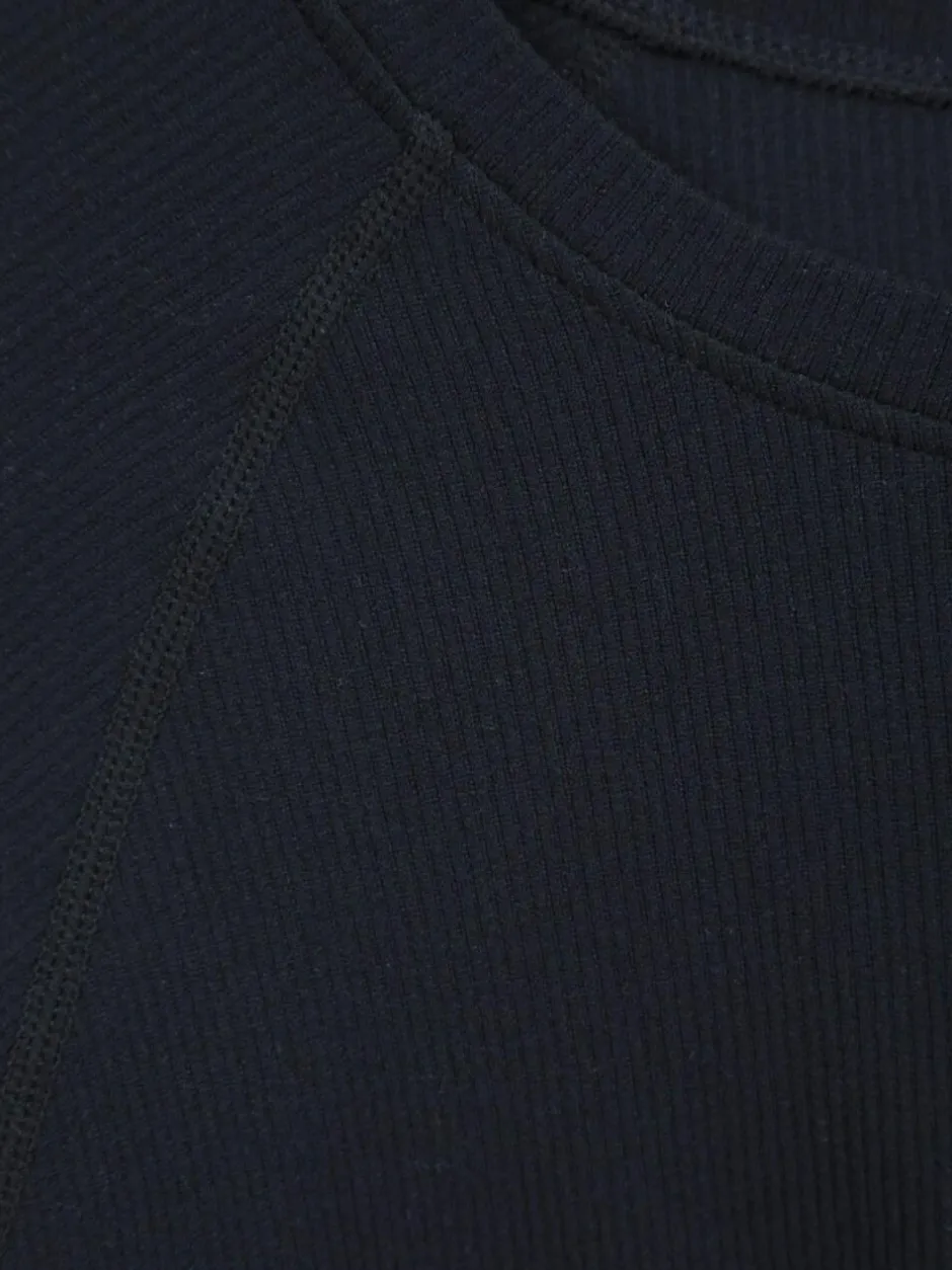 Mountain Warehouse Black Carmel Seamless Ribbed Thermal Top Best