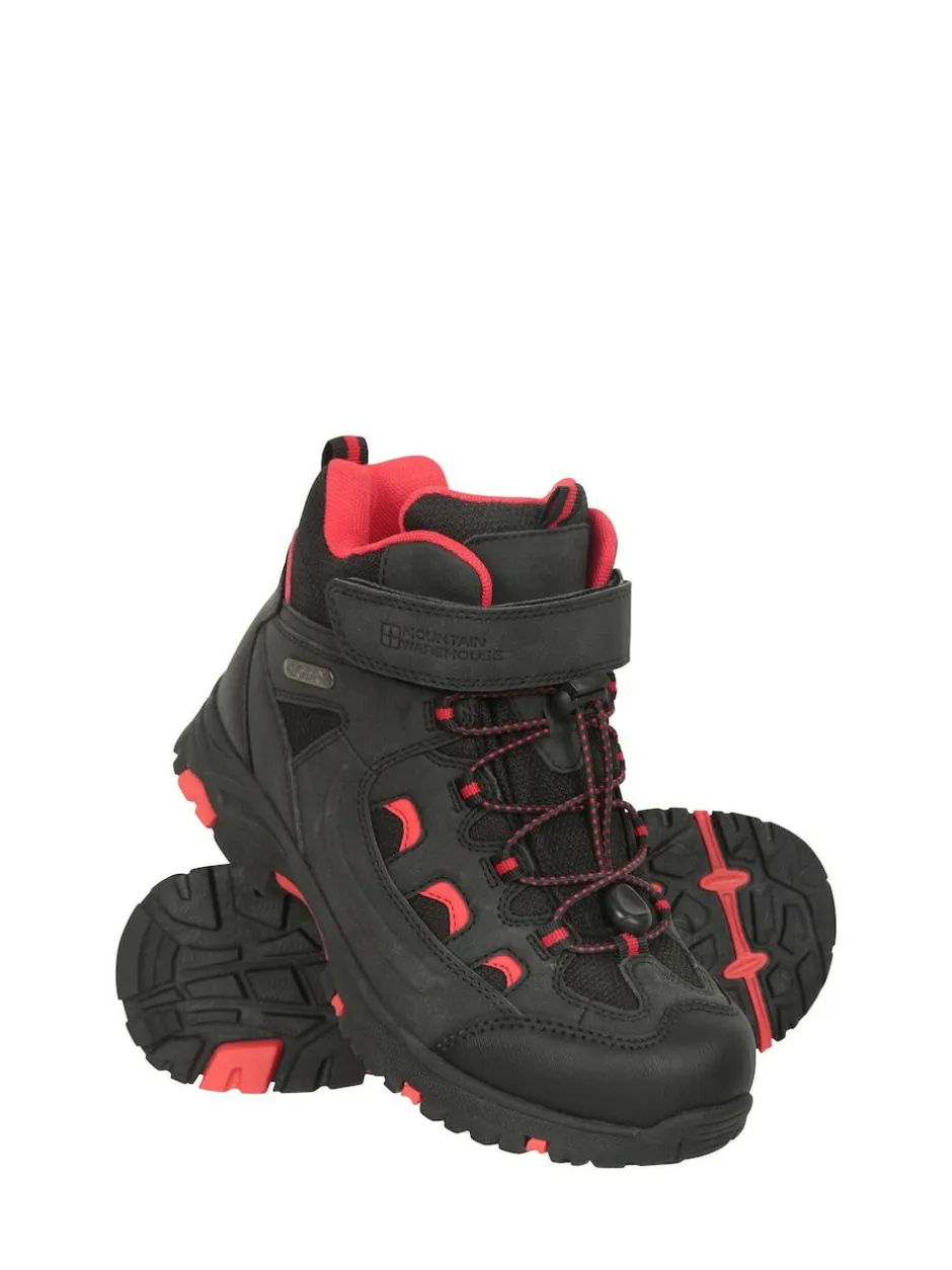 Mountain Warehouse Black Adventurer Kids Adaptive Walking Boots Best
