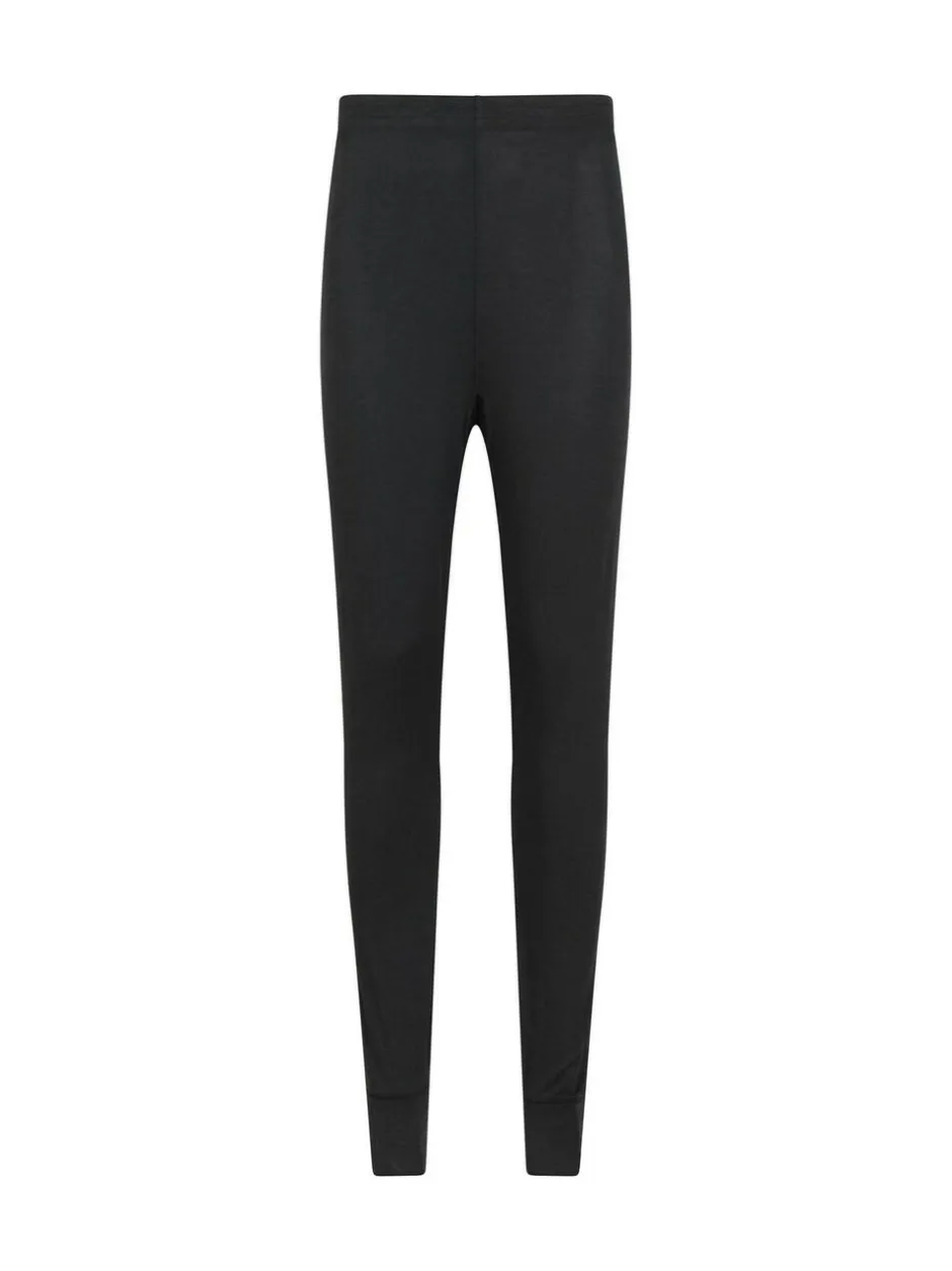 Mountain Warehouse Black Womens Keep The Heat Thermal Top and Pants Set