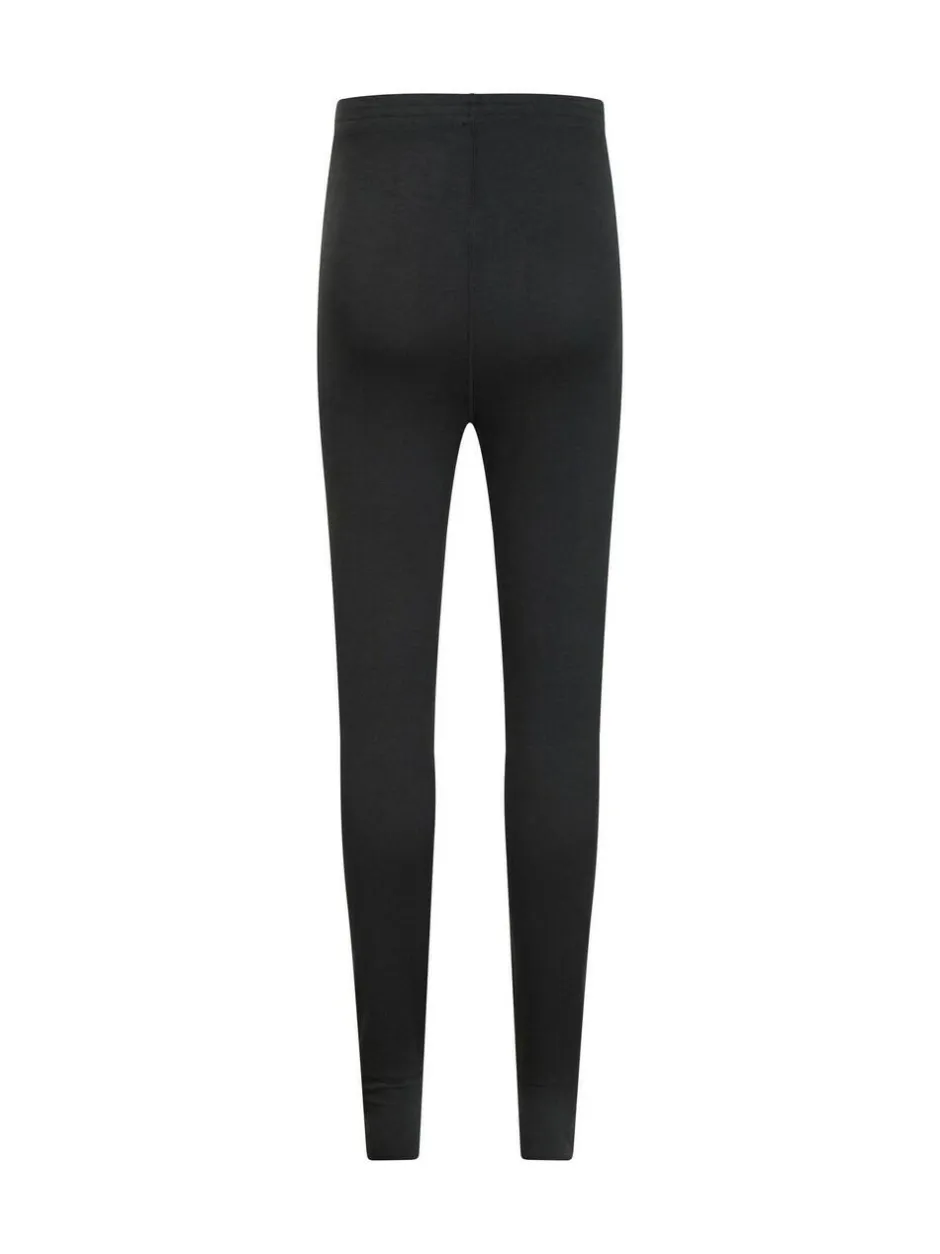 Mountain Warehouse Black Womens Keep The Heat Thermal Top and Pants Set