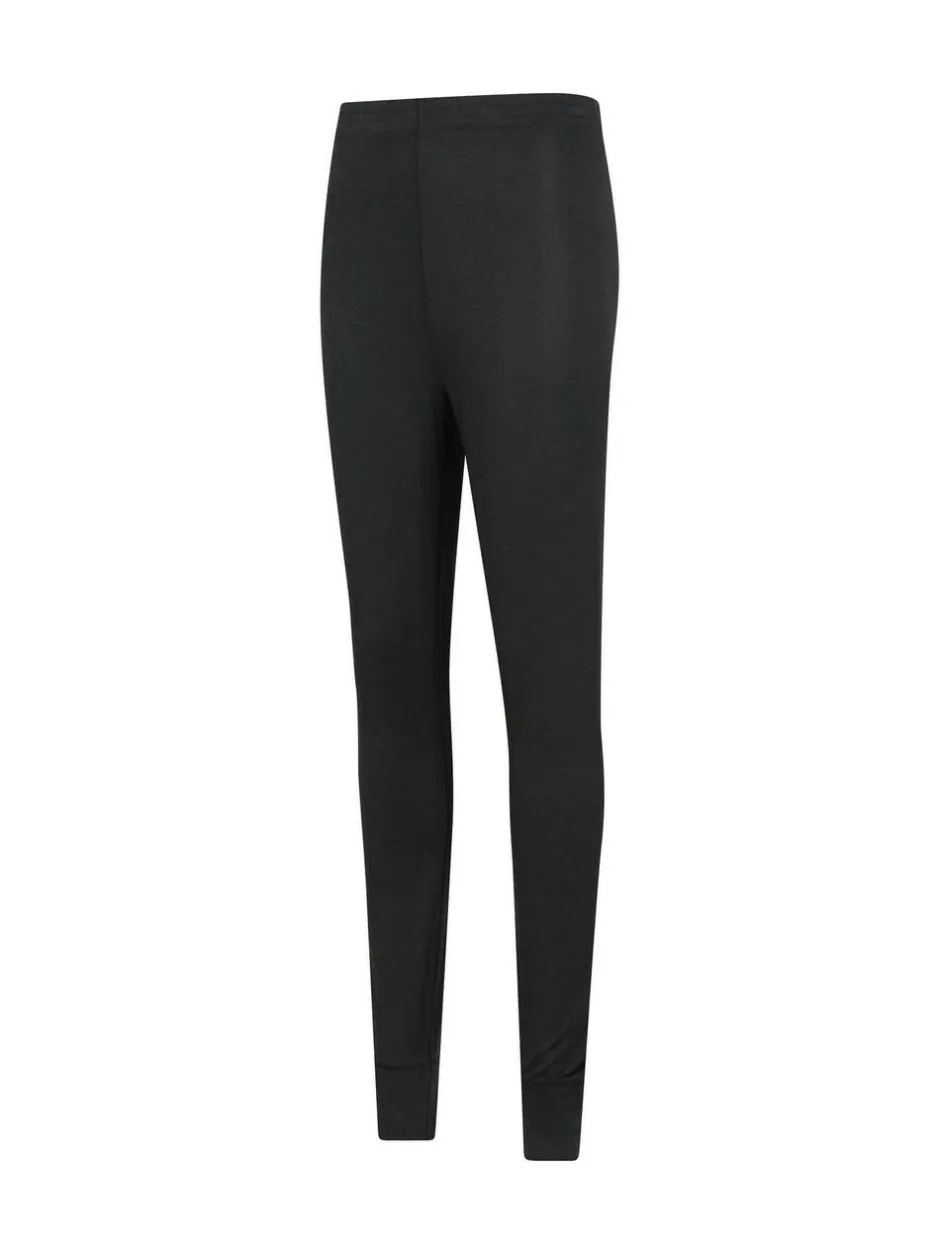 Mountain Warehouse Black Womens Keep The Heat Thermal Top and Pants Set