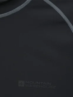 Mountain Warehouse Mens Long Sleeve Rash Vest Black Clearance
