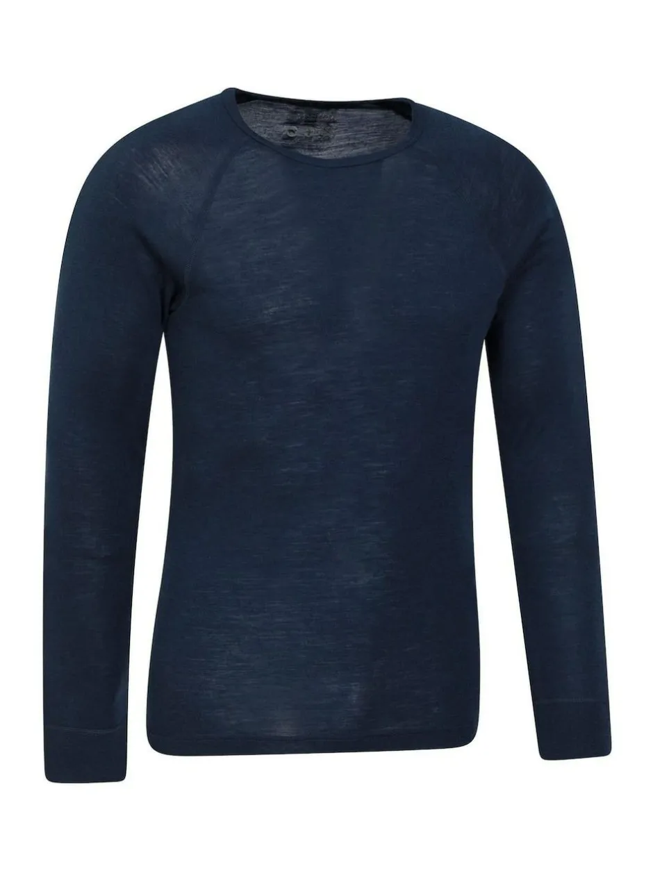 Mountain Warehouse Merino Thermal Tops 2 Pack Blue Clearance