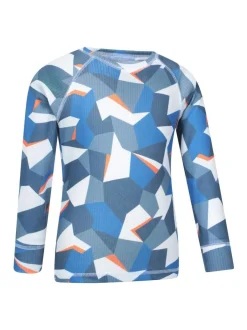 Mountain Warehouse Blue Talus Printed Baselayer-Top & Pants Set Sale