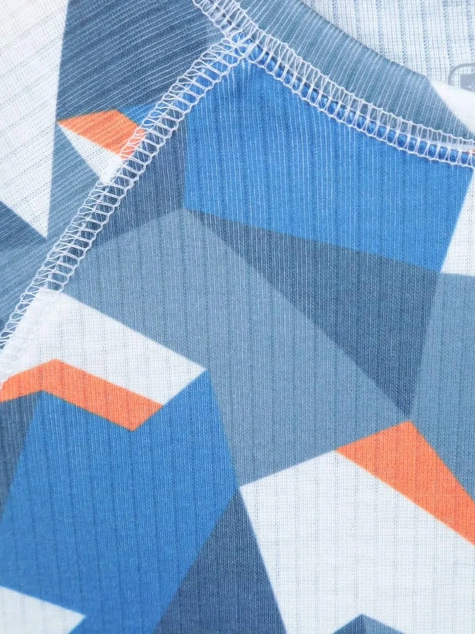 Mountain Warehouse Blue Talus Printed Baselayer-Top & Pants Set Sale