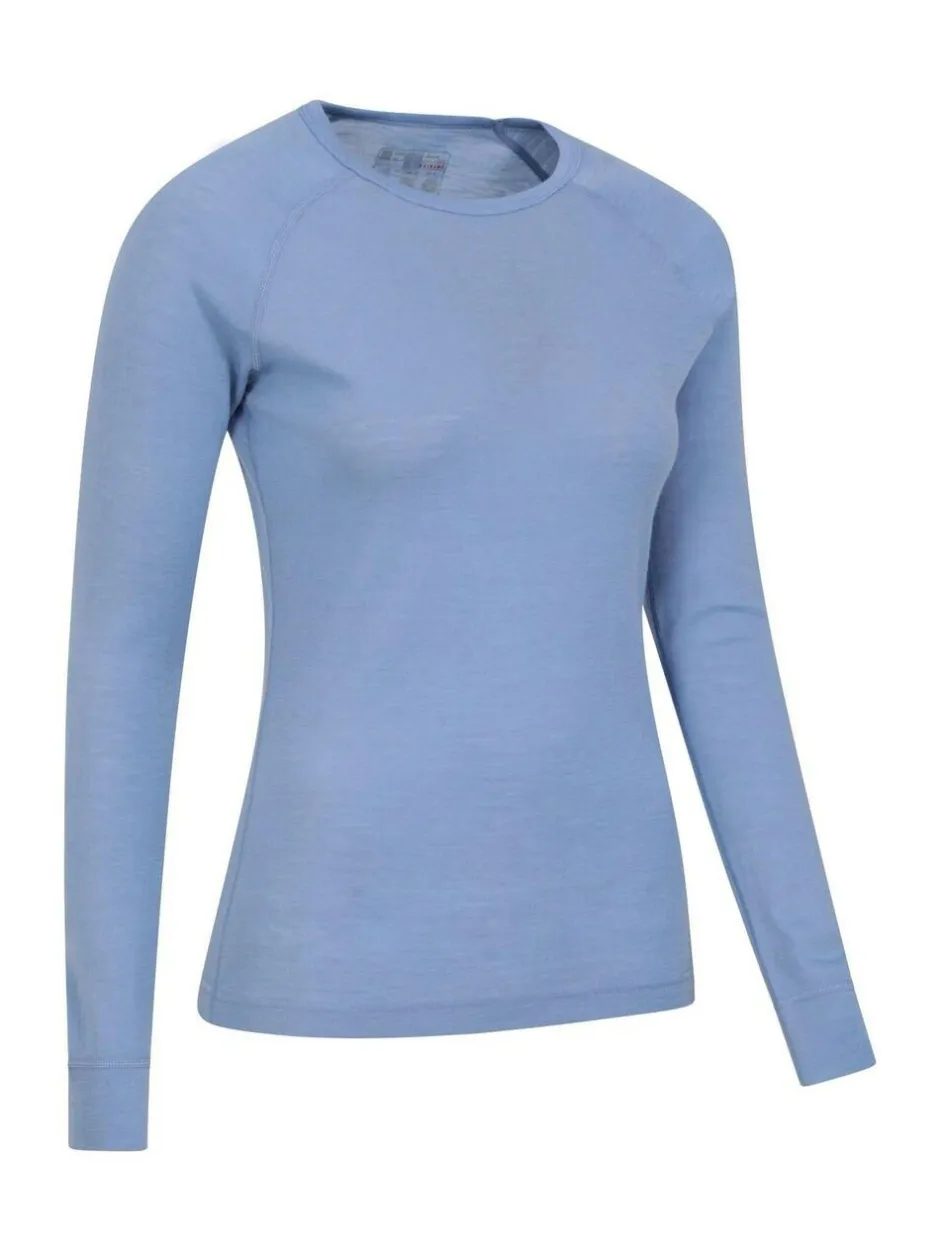 Mountain Warehouse Womens Merino II Thermal Top Blue Outlet