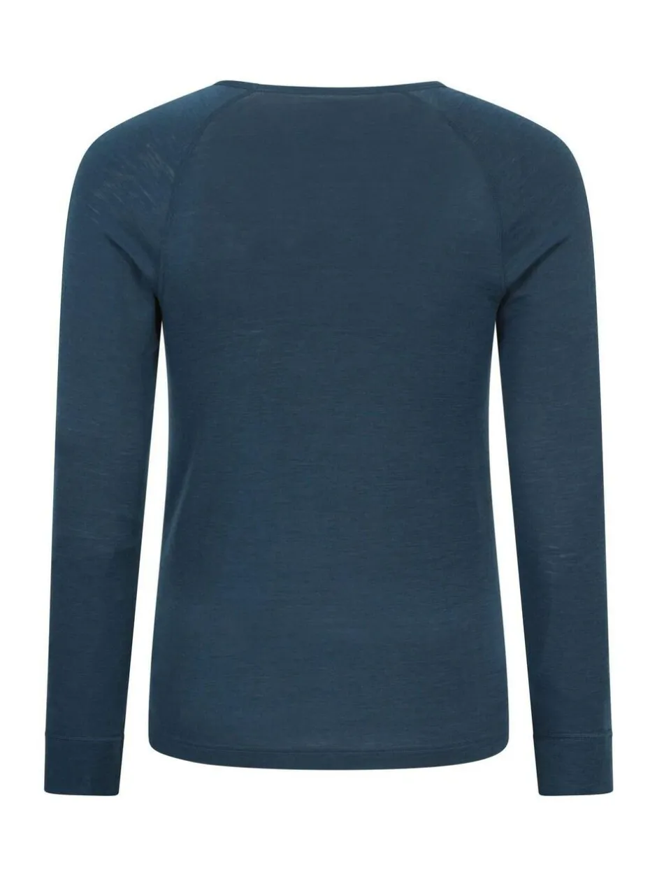 Mountain Warehouse Merino Mens Baselayer Top Grey Clearance