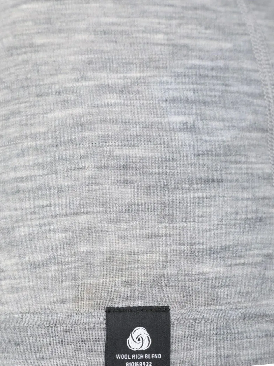 Mountain Warehouse Grey Womens Merino Zip Neck Thermal Top Best