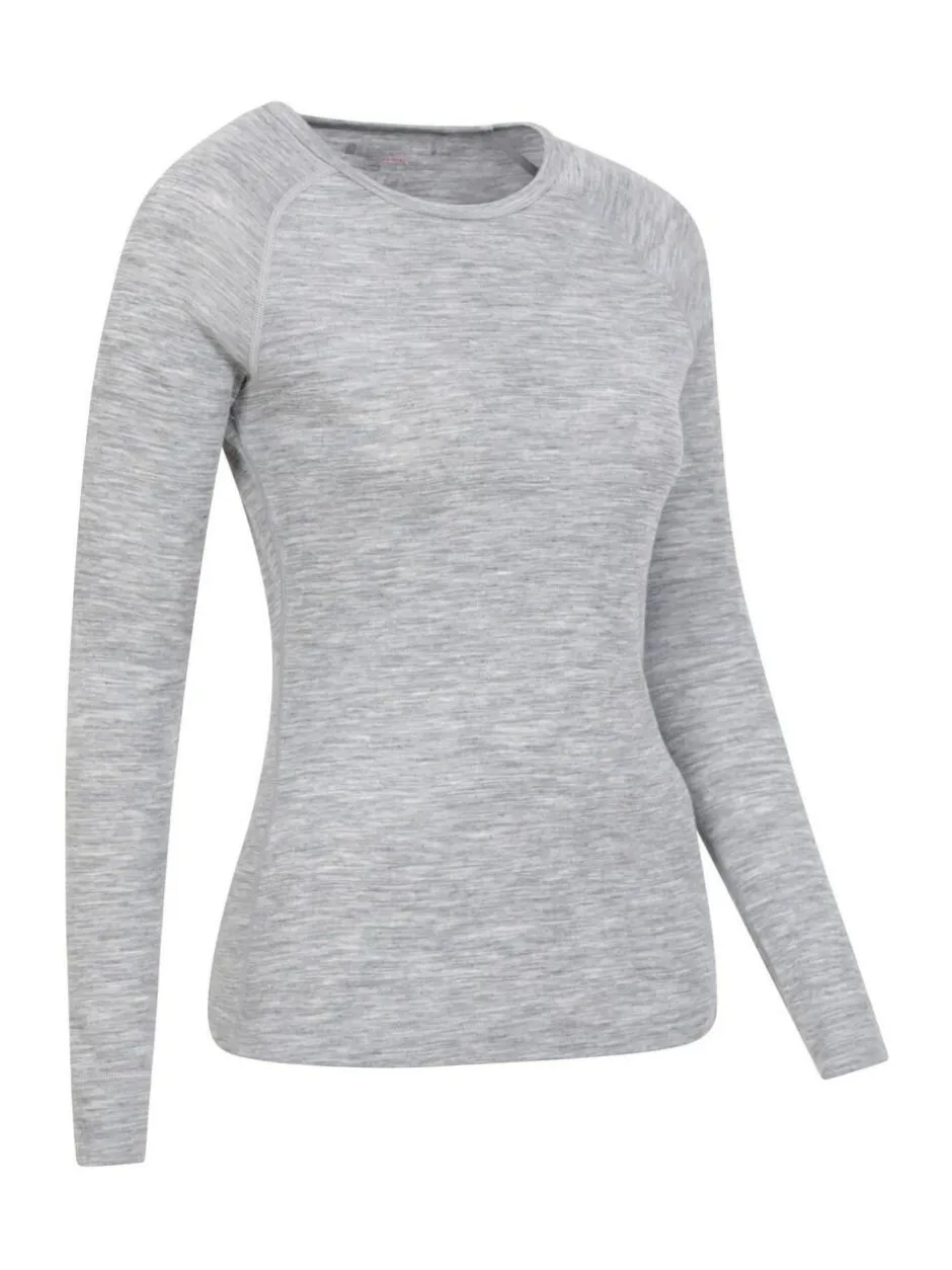 Mountain Warehouse Womens Merino II Thermal Top Grey Sale