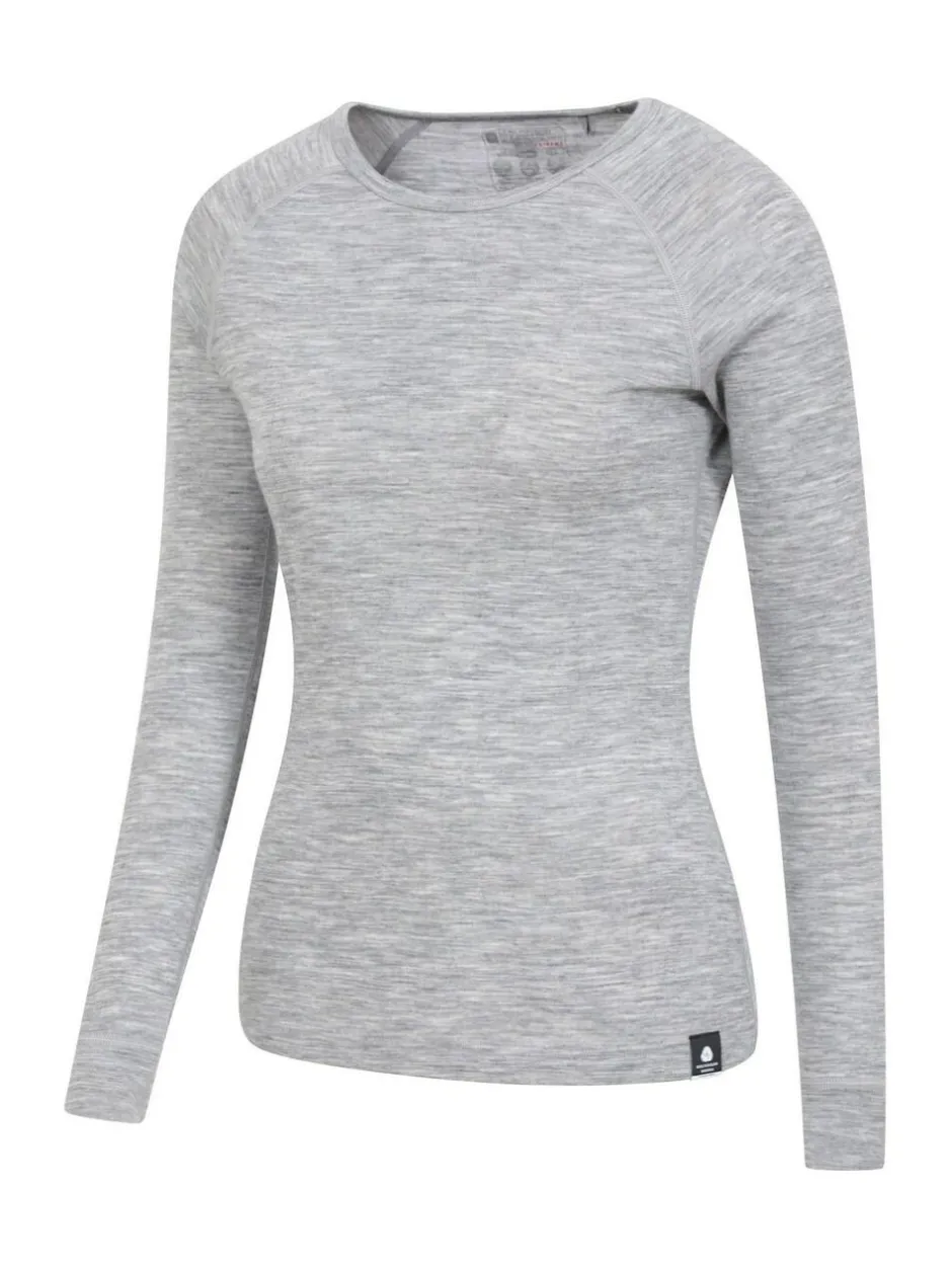 Mountain Warehouse Womens Merino II Thermal Top Grey Sale