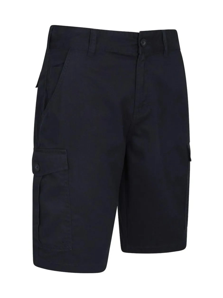 Mountain Warehouse Navy Mens Lakeside 100% Cotton Cargo Shorts Online