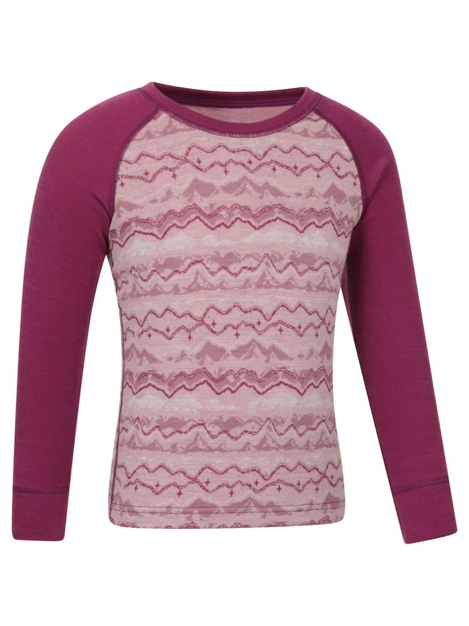 Mountain Warehouse Jacquard Merino Base Layer Set Pink Sale