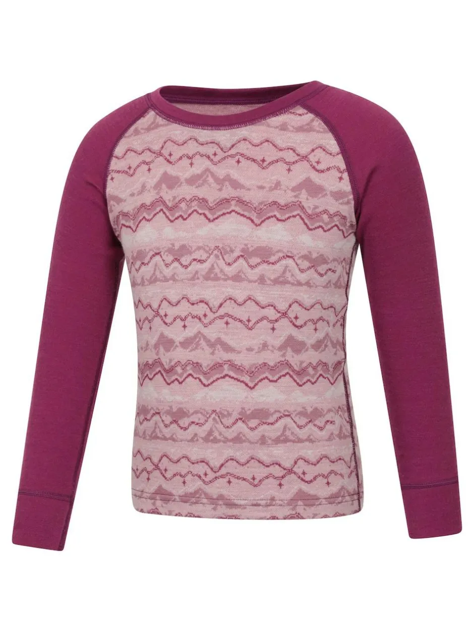 Mountain Warehouse Jacquard Merino Base Layer Set Pink Sale