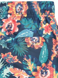 Mountain Warehouse Pink Mens Aruba Printed Quick Drying Swimshorts with UV Max Protection Outlet