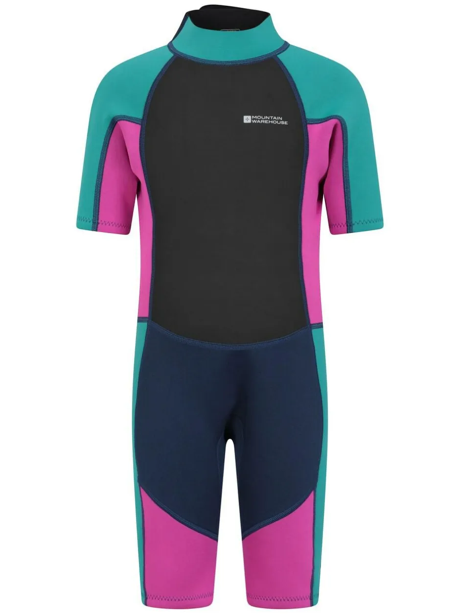 Mountain Warehouse Kids Shorty 2.5/2mm Wetsuit Purple Hot