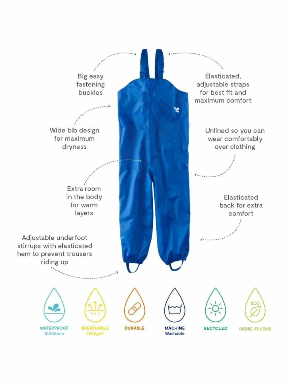 Muddy Puddles Originals Waterproof Dungarees Blue Sale
