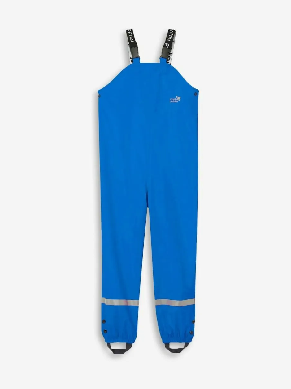 Muddy Puddles Rainy Day Waterproof Dungarees Blue Outlet