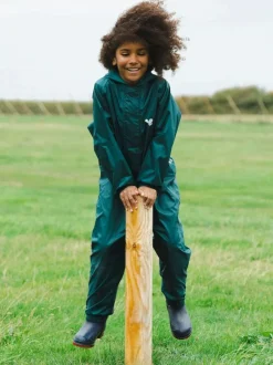 Muddy Puddles Originals Waterproof All-In-One Puddlesuit Green Clearance