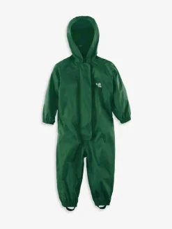Muddy Puddles Originals Waterproof All-In-One Puddlesuit Green Clearance