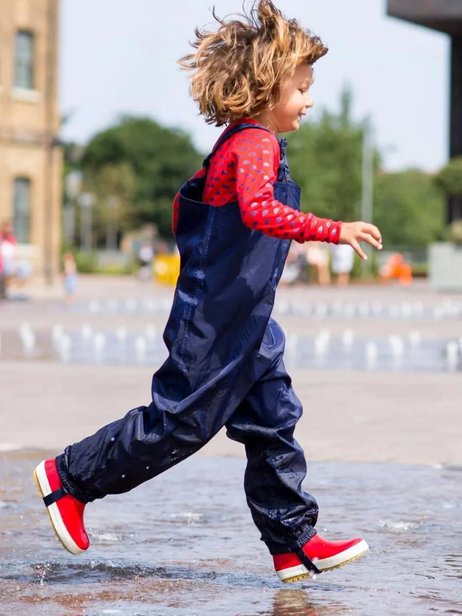 Muddy Puddles Originals Waterproof Dungarees Navy Blue Clearance