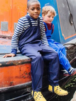 Muddy Puddles Originals Waterproof Dungarees Navy Blue Clearance