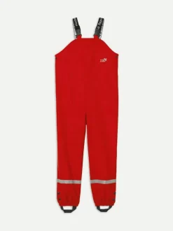 Muddy Puddles Rainy Day Waterproof Dungarees Red Discount