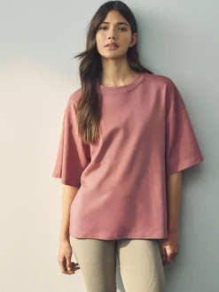 Next Multi 100% Cotton Boxy Short Sleeve T-Shirts 5 Pack Discount