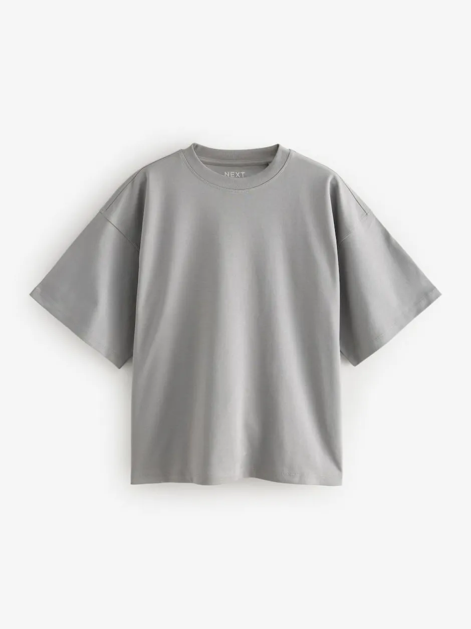 Next Multi 100% Cotton Boxy Short Sleeve T-Shirts 5 Pack Discount
