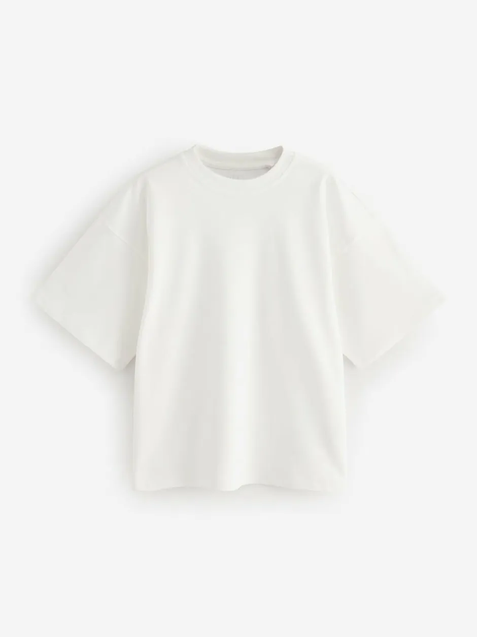 Next Multi 100% Cotton Boxy Short Sleeve T-Shirts 5 Pack Discount