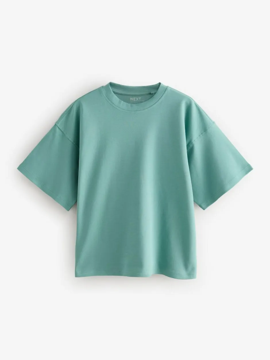 Next Multi 100% Cotton Boxy Short Sleeve T-Shirts 5 Pack Discount